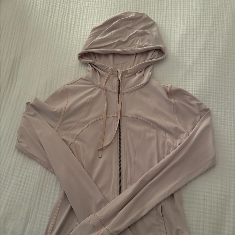 Lululemon blush pink hooded define jacket size 6
